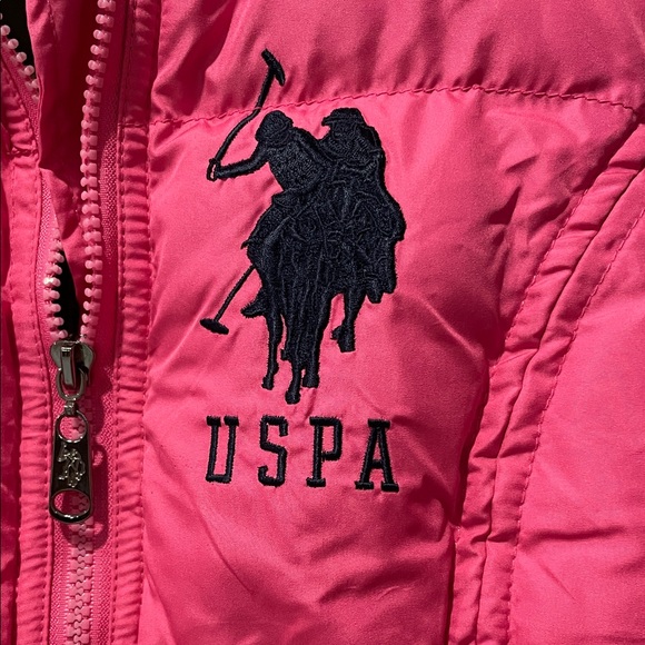 Pink USPA Puffer Vest - Picture 3 of 7